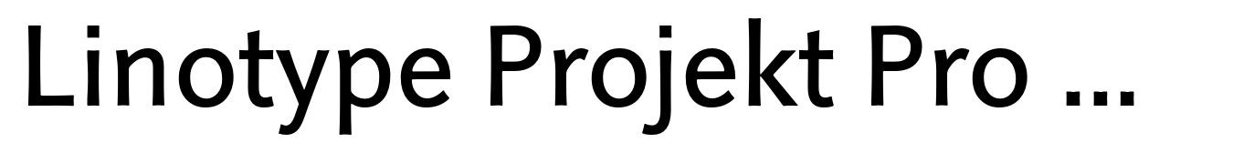 Linotype Projekt Pro Regular